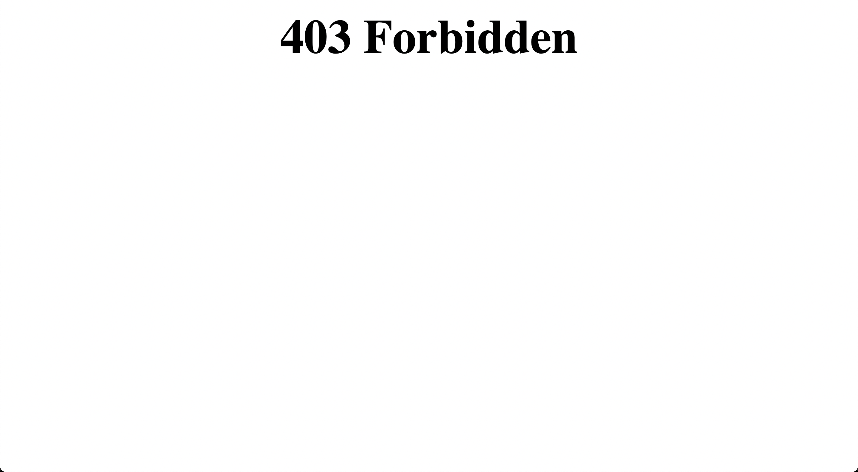Error 403 forbidden Imagem com error 403 forbidden