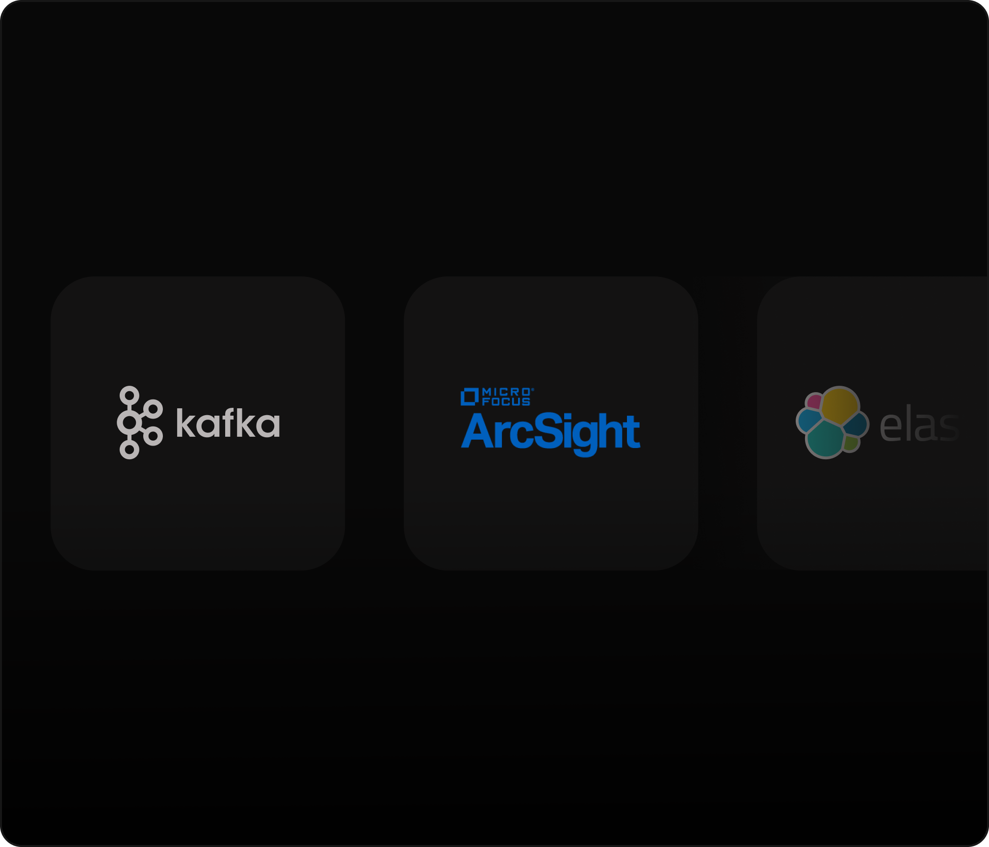 Integrações de terceiros com visibilidade em tempo real.