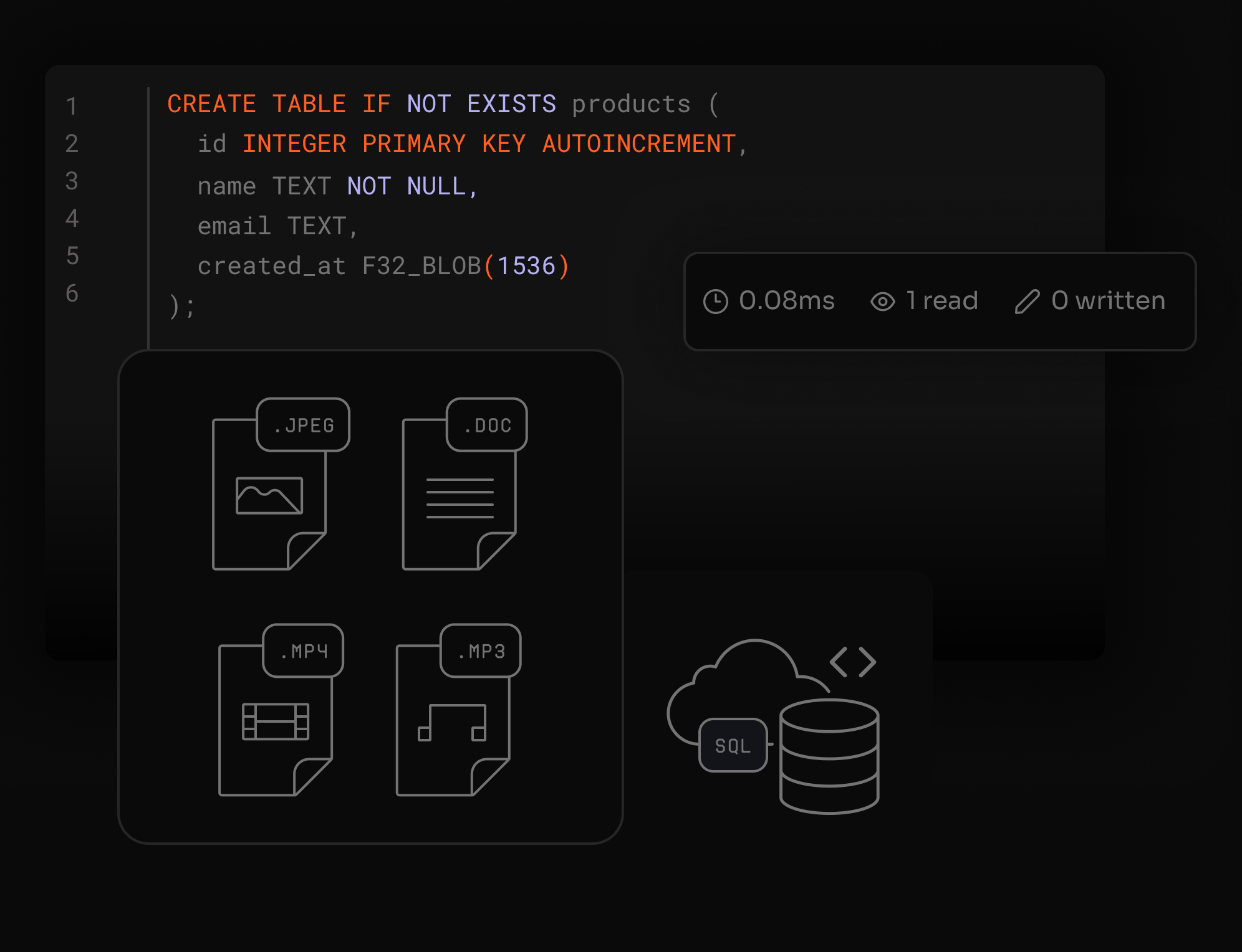 Motor libSQL com busca vetorial e algoritmos de similaridade.