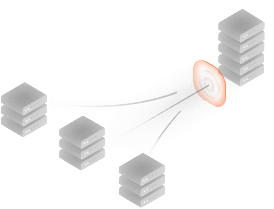 Una ilustración que representa la Edge Network de Azion, mostrando su arquitectura distribuida y conectividad global
